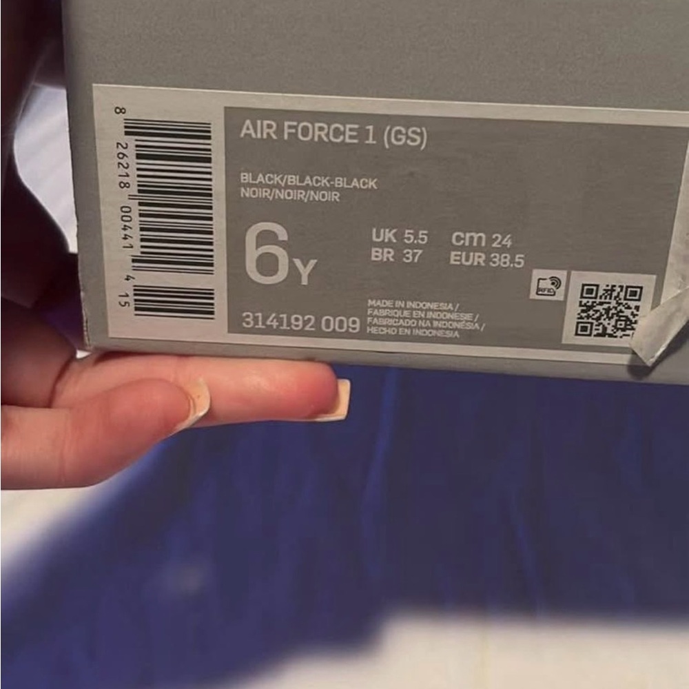 Nike Air Force 1 GS Black Shoes